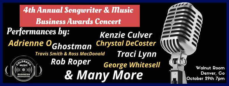 4th Annual Songwriter and Music Business Awards Concert (FREE)